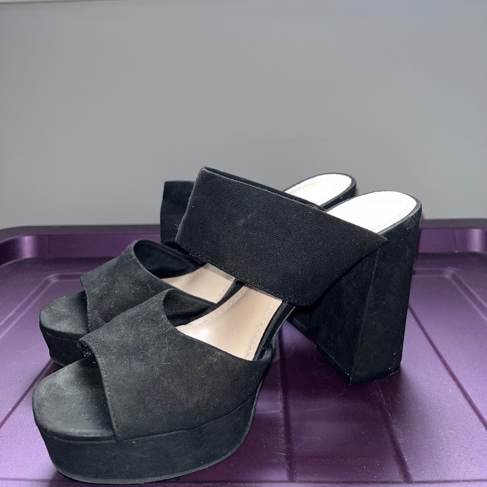 Black Platform Heel